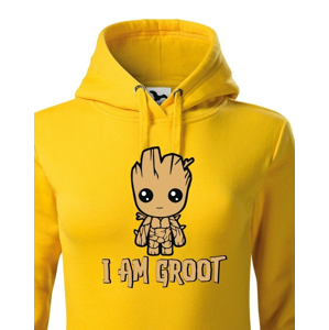 Dámská mikina Groot z filmu Strážci galaxie - Já jsem Groot na mikině
