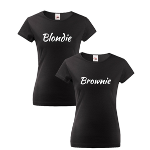 Dámske BFF tričká Blondie a Brownie - štýlové tričká pre kamarátky