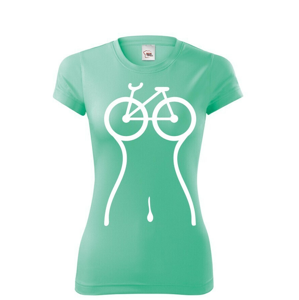Dámske cyklistické tričko Cyklo silueta
