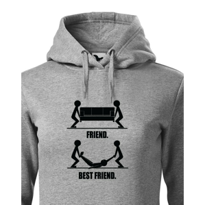 Dámské mikiny Friend and Best Friend - ideálne tričko pre kamarátku