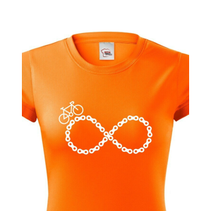 Dámske tričko Cyklistické nekonečno - ideálne tričko pre cyklistky