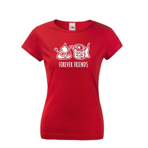 Dámske tričko Forever Friends - vtipná a originálna potlač pre rebelky