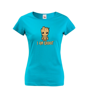 Dámske tričko Groot z filmu Strážcovia galaxie - Ja som Groot na tričku