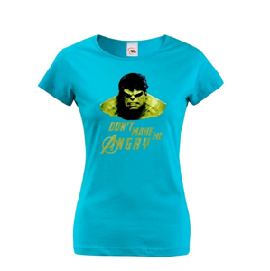 Dámske tričko Hulk 2 z týmu Avengers v celofarebnom prevedení