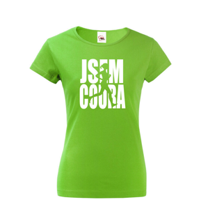 Dámske tričko Som coura - vtipné tričko pre vášnivé bežkyne