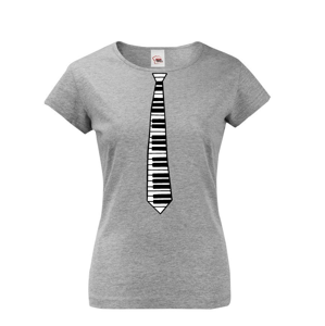 Dámské tričko - Kravata klavír