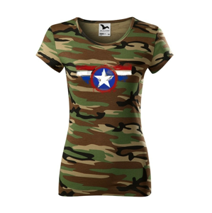 Dámske tričko pre milovníkov Marveloviek -  Kapitán Amerika