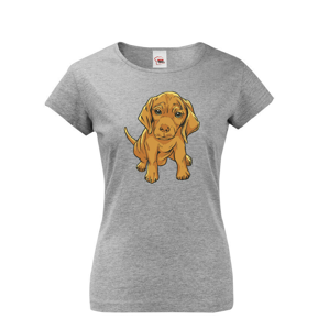 Dámské tričko pre milovníkov psíkov - šteniatko