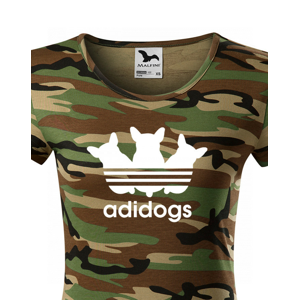 Dámske tričko pre psíkarky s motívom Adidogs