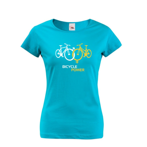 Dámske tričko pro cyklisty Bicycle Power - ideální dárek pro každého cyklo nadšence