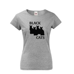 Dámske tričko s mačkami Black Cats
