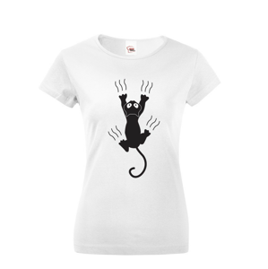 Dámske tričko s mačkou s pazúrikmi - ideálny darček pre milovníkov mačiek