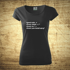 Dámske tričko s motívom Code