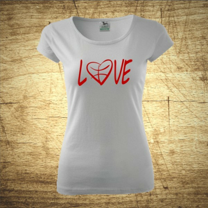 Dámske tričko s motívom Love