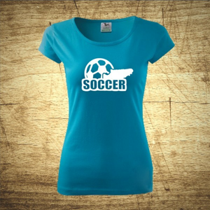 Dámske  tričko s motívom Soccer