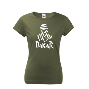 Dámské tričko s potiskem Dakar - motoristické tričko s logem Dakar