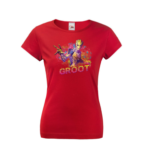 Dámské tričko s potlačou Groot - ideálny darček pre fanúšikov Marvel