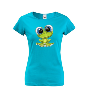 Dámské tričko s štýlovou potlačou žaby
