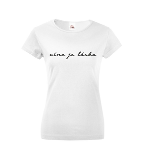 Dámske tričko - Víno je láska