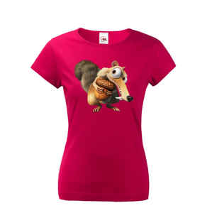 Dámské triko s veverkou Scrat z Doby ledové - dárek na narozeniny