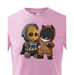 Detské tričko Batman a Groot - ideálny darček