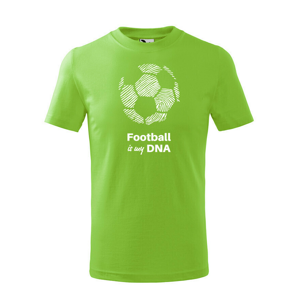 Detské tričko pre milovníkov futbalu s potlačou Football is my DNA