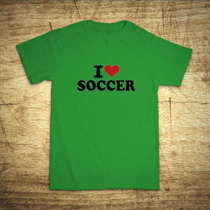 Detské tričko s motívom I love soccer