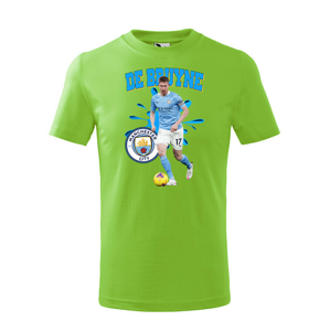 Detské tričko s potlačou Kevin De Bruyne - tričko pre milovníkov futbalu