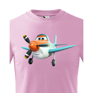 Detské tričko s potlačou lietadla - tričko pre malých dobrodruhov