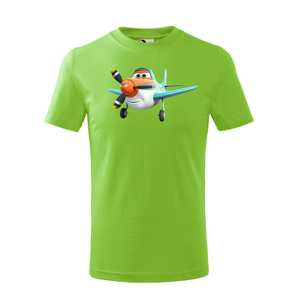 Detské tričko s potlačou lietadla - tričko pre malých dobrodruhov