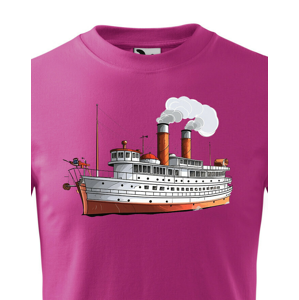 Detské tričko s potlačou lode - tričko pre malých dobrodruhov
