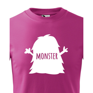 Detské tričko s potlačou Monštra a nápisom Monster - vtipné tričko