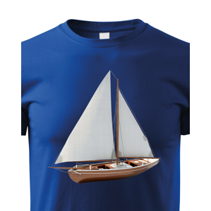 Detské tričko s potlačou plachetnice - tričko pre malých dobrodruhov