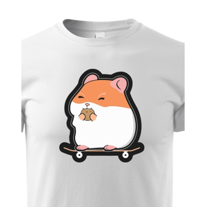Dětské tričko skateboardem  - Hamster
