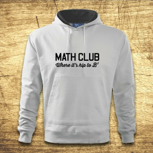 Mikina s kapucňou s motívom Math club
