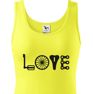 Originálne dámske cyklo tričko Love bike
