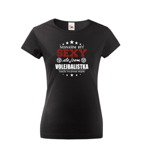 Originálne dámske tričko Sexi volejbalistka