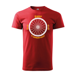 Originální pánské tričko pro cyklistu Život v jednom kole