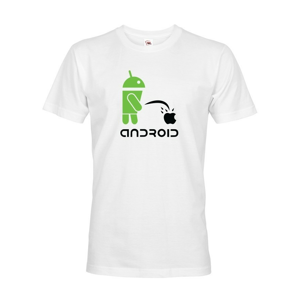 Pánske tričko  Android vs Apple - ideálne tričko pre Geekov