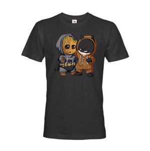 Pánské tričko Batman a Groot - ideálny darček