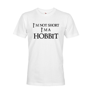 Pánske tričko "I am not short I am Hobbit" -  Nie som malý, som hobit