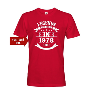 Pánske tričko Legend Are Born - ideálny narodeninový darček