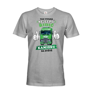 Pánské tričko Najlepší vodič kamiónu  - možnosť doplniť vlastný kamión