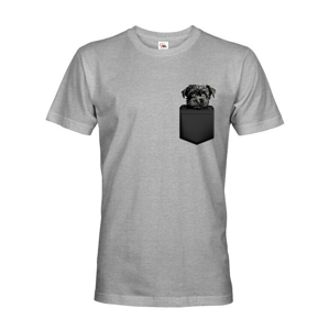 Pánské tričko Opičí pinč v kapsičce - kvalitní tisk a rychlé dodání
