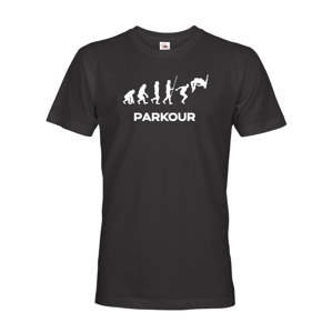 Pánské tričko - Parkour evolúcia