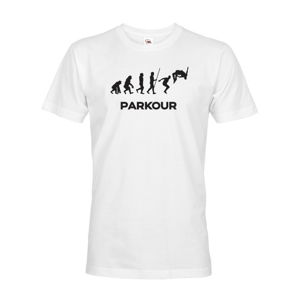 Pánské tričko - Parkour evolúcia