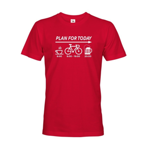 Pánske tričko Plans for Today - ideálny darček pre cyklistu 