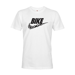 Pánske tričko pre cyklistov BIKE - vtipná paródia známej značky