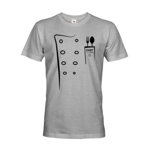 Pánske tričko pre kuchárov s imitáciou rondonu