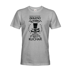 Pánske tričko pre kuchárov s vtipnou potlačou - originalita až na prvom mieste
